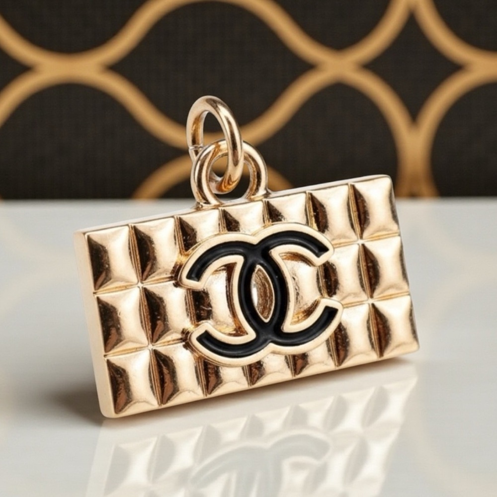 CHANEL Authentic Gold and Black Pendant for Necklace - Picture 2 of 12